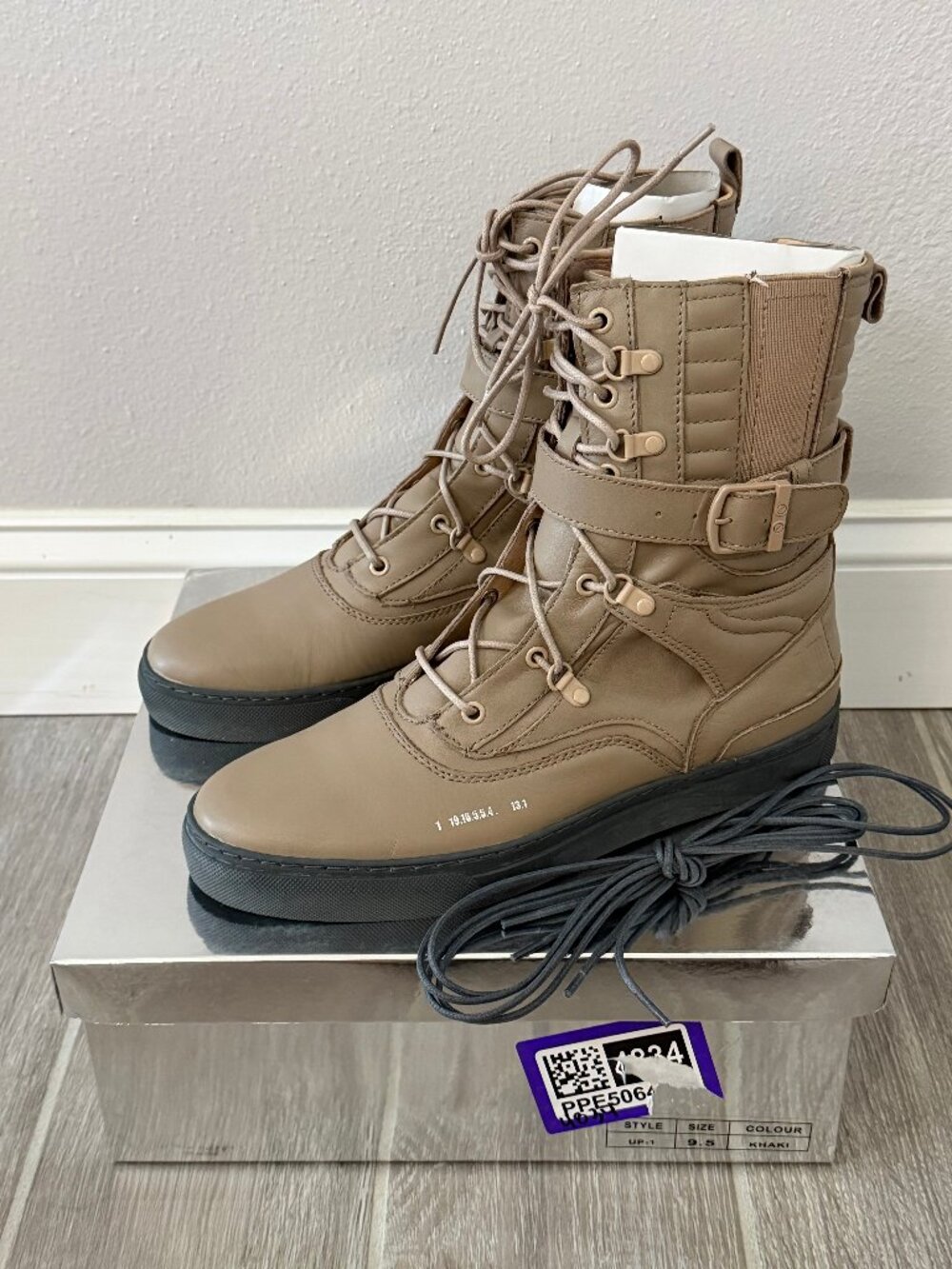 Godspeed Movement UP-1 Men's 9.5 Tactical Combat Boots NIB Khaki Streetwear